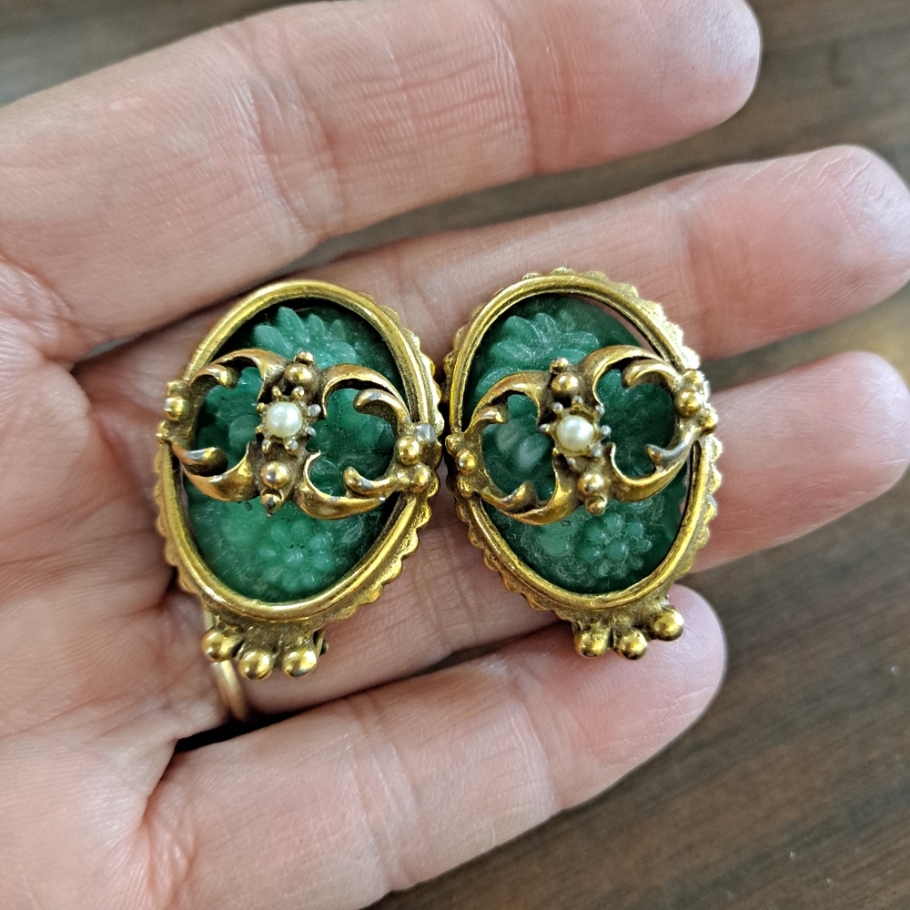 Vintage Judy Lee Clip On Earrings